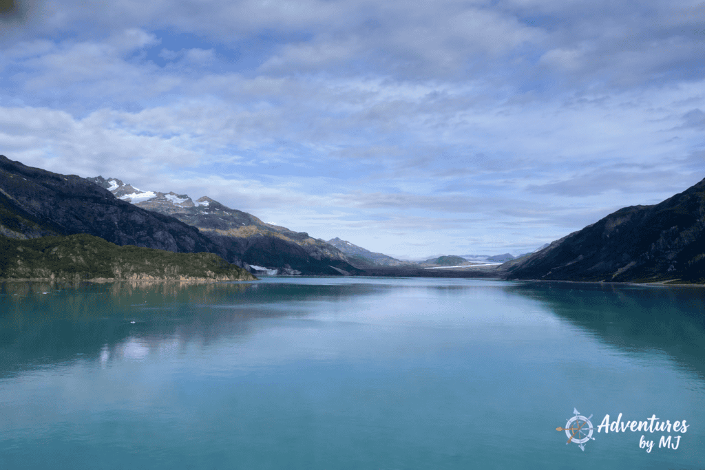 image of snow capped fjords in Alaska for the post on Alaska cruise vs Alaska land tours