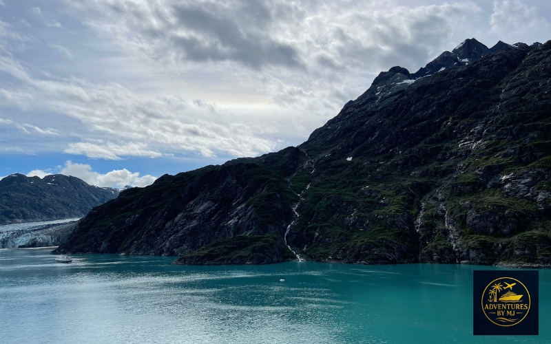 image of Alaska water and mountain for post on best Alaska cruise ports