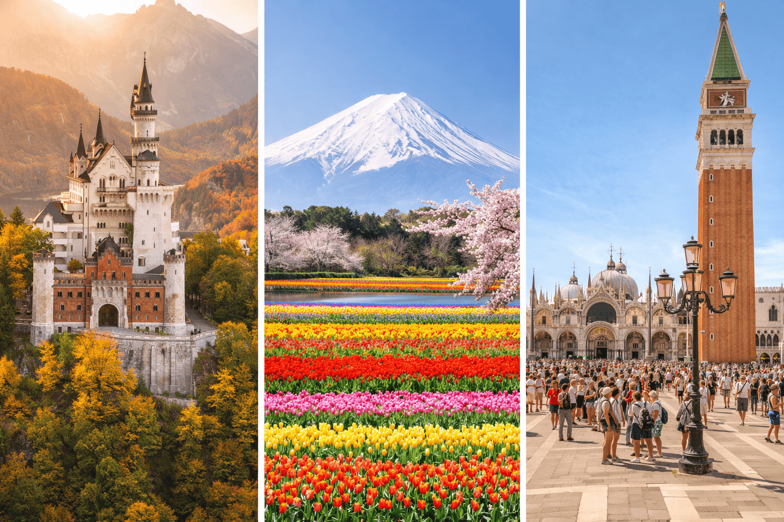 best time to travel to Europe seasons spring summer fall comparison