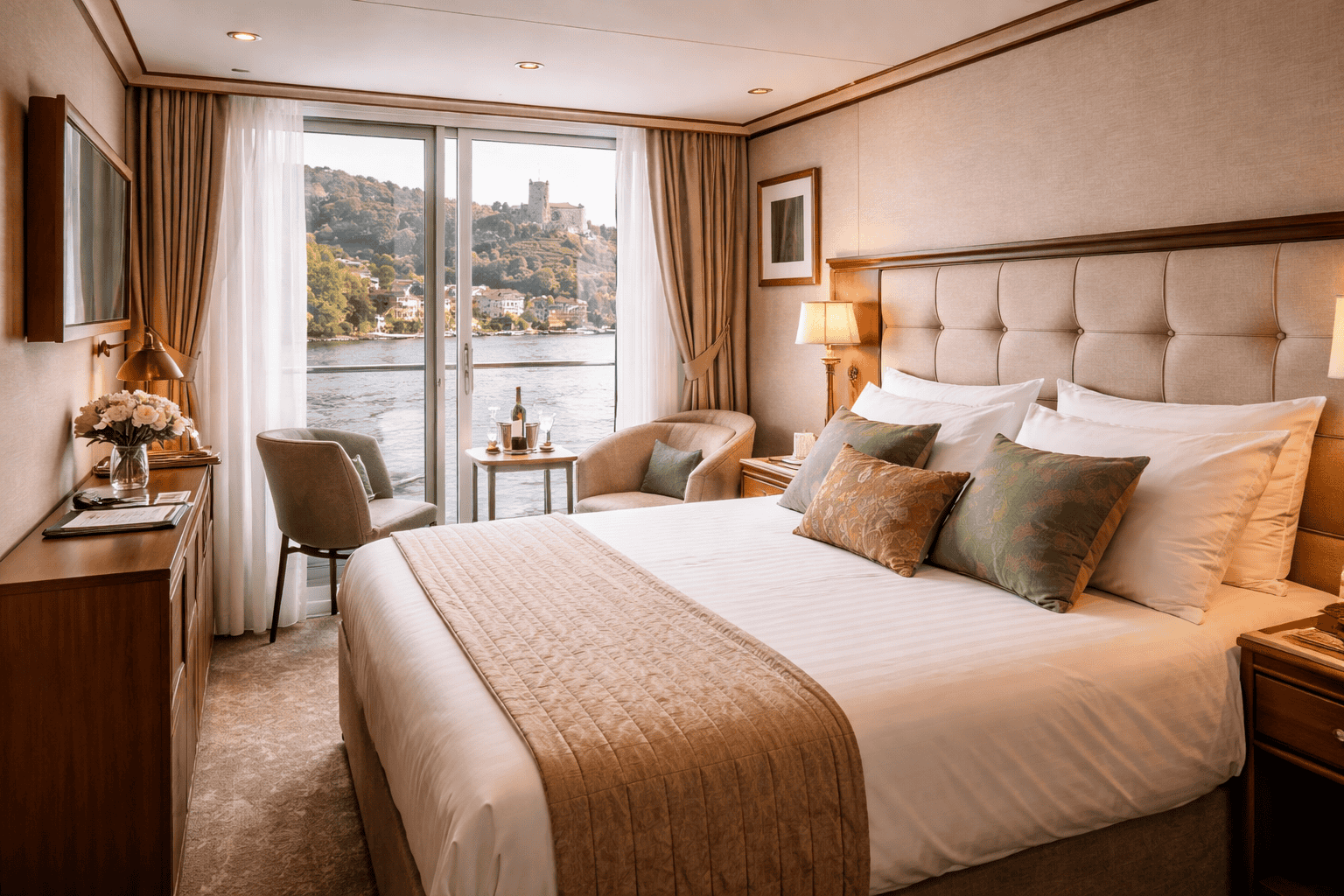 European river cruise cabin interior small space layout