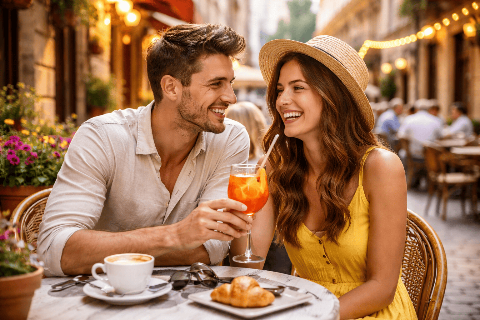 slow travel Europe relaxing café street experience vacation