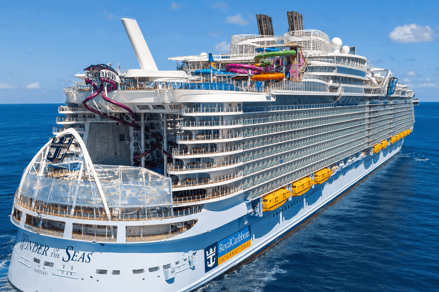 Royal Caribbean Icon class ship Surfside neighborhood with young children playing in the splash area