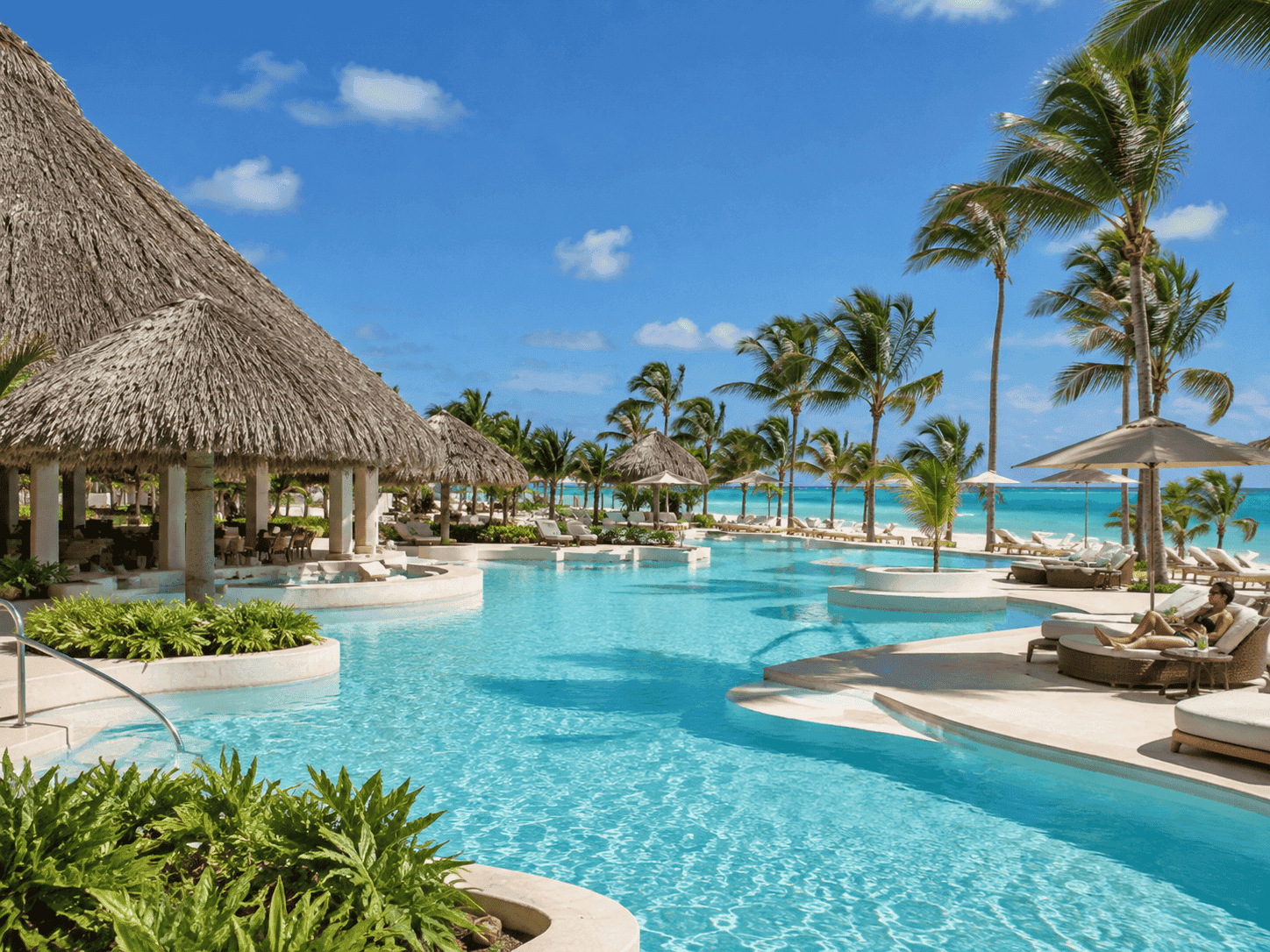 Beachfront pool at Secrets Cap Cana, an adults-only all-inclusive resort in Punta Cana